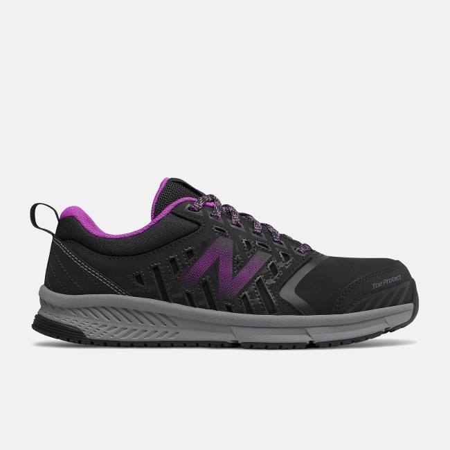 Pantofi de Lucru Dama New Balance 412v1 Alloy Bombeu Negrii Violet | NB563NSM