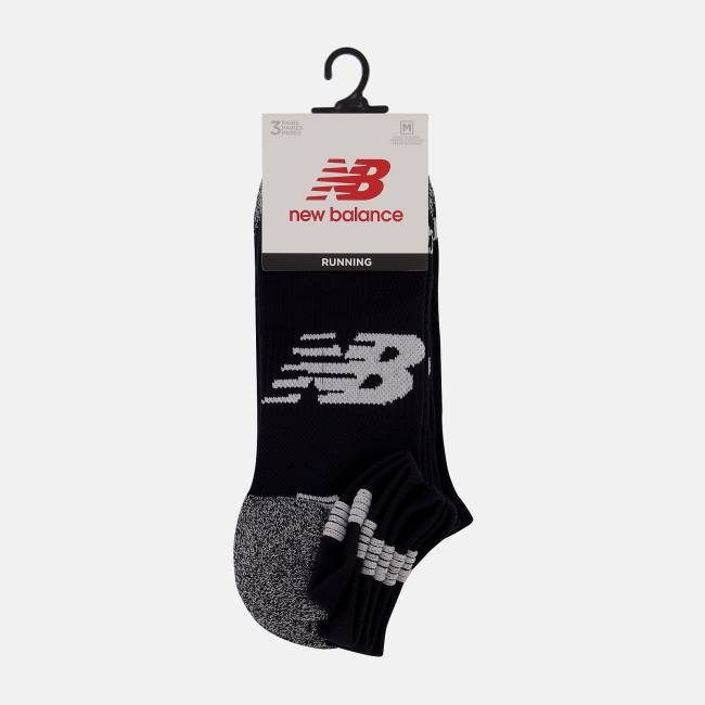 Sosete Barbati New Balance No Show Run 3 Pack Negrii Albi | NB574LON