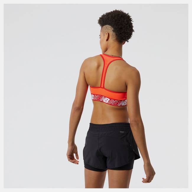 Sutien Sport Dama New Balance NB Pace Bra 3.0 Rosii | NB023QFD