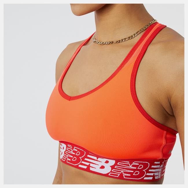 Sutien Sport Dama New Balance NB Pace Bra 3.0 Rosii | NB023QFD