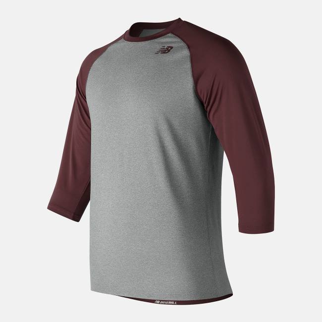 Tricouri Barbati New Balance 3/4 Baseball Raglan Top Visinii | NB582HVX