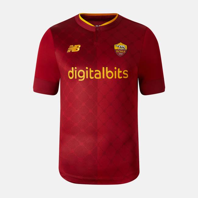 Tricouri Barbati New Balance AS Roma Home Elite Scurte Sleeve Jersey Rosii | NB751PFO