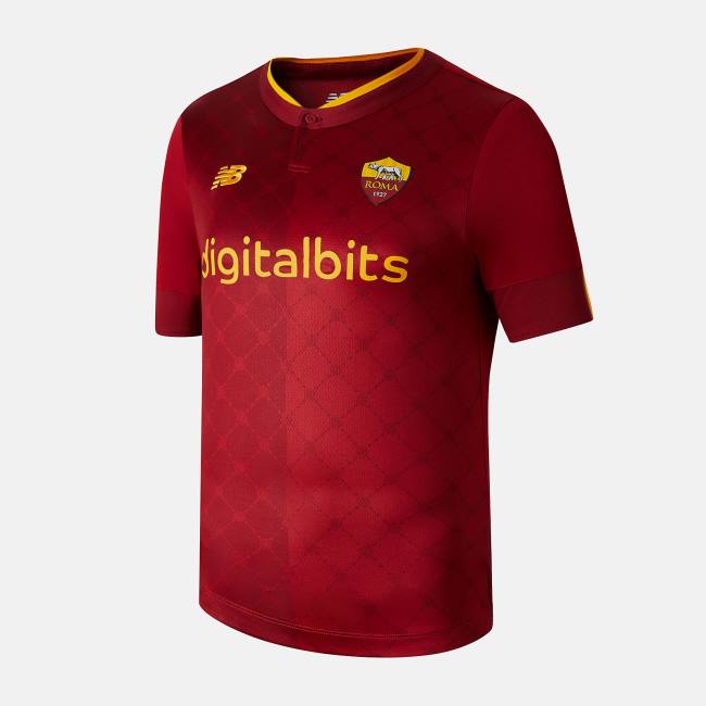 Tricouri Barbati New Balance AS Roma Home Elite Scurte Sleeve Jersey Rosii | NB751PFO