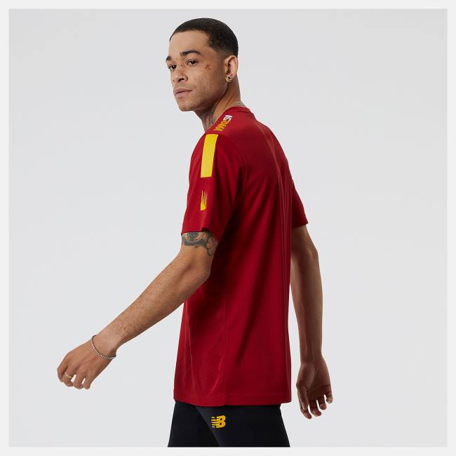 Tricouri Barbati New Balance AS Roma Pre-Game Jersey Rosii | NB610PEK