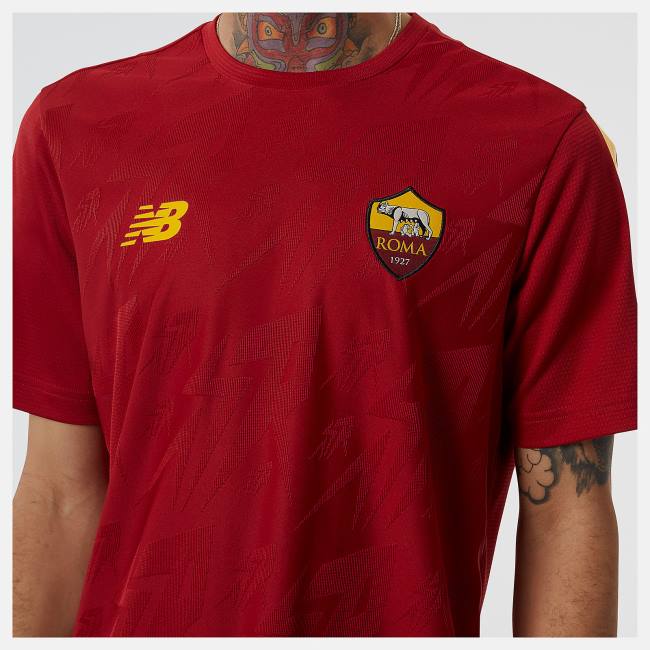 Tricouri Barbati New Balance AS Roma Pre-Game Jersey Rosii | NB610PEK