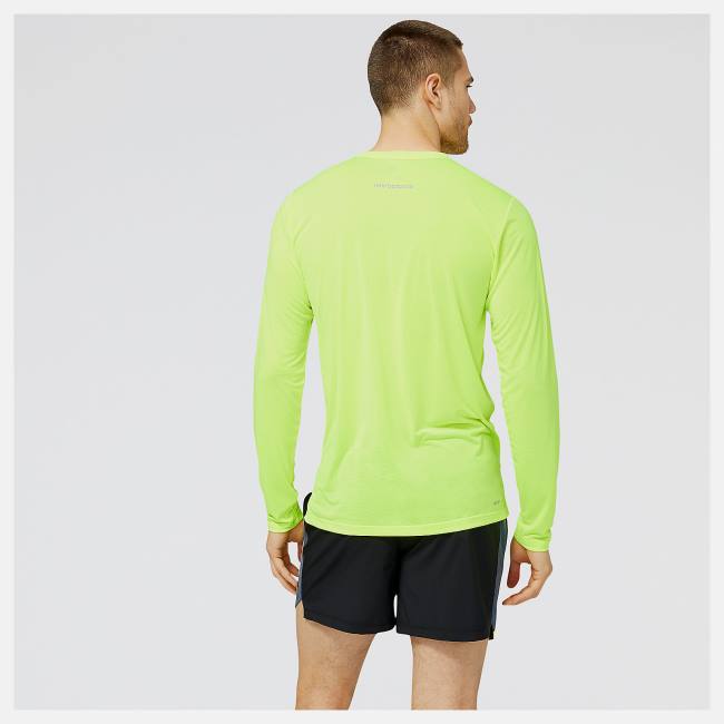 Tricouri Barbati New Balance Accelerate Long Sleeve Verzi | NB067HXJ