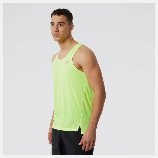 Tricouri Barbati New Balance Accelerate Singlet Verzi | NB709BJH