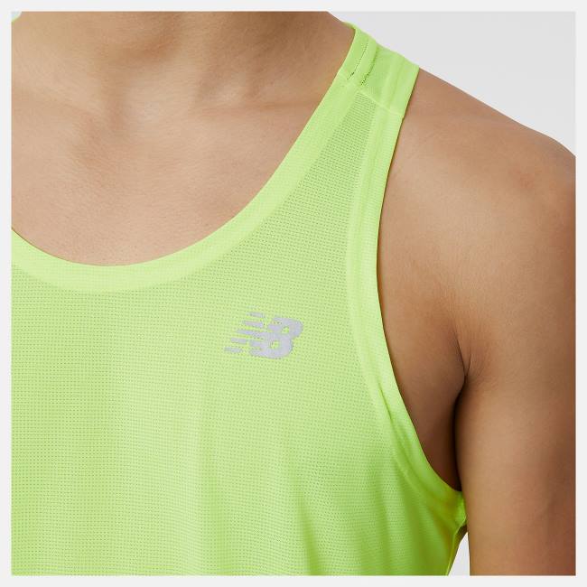 Tricouri Barbati New Balance Accelerate Singlet Verzi | NB709BJH