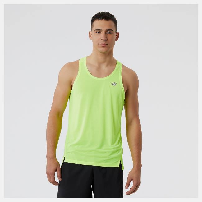 Tricouri Barbati New Balance Accelerate Singlet Verzi | NB709BJH