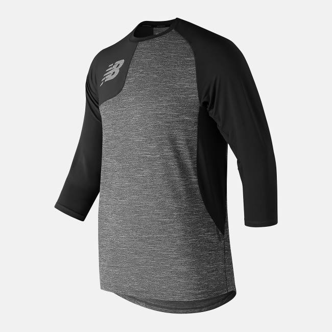 Tricouri Barbati New Balance Asym 2.0 Right 3/4 Sleeve Negrii | NB143AHX