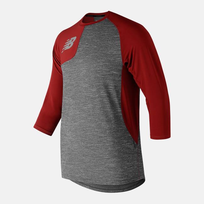 Tricouri Barbati New Balance Asym 2.0 Right 3/4 Sleeve Rosii | NB691WSA