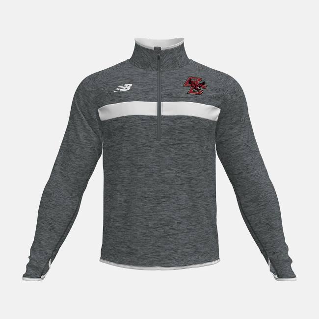 Tricouri Barbati New Balance Athletics Half Zip(Boston College) Gri | NB583EOP