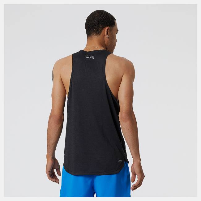 Tricouri Barbati New Balance Impact Run Singlet Negrii | NB723BFM