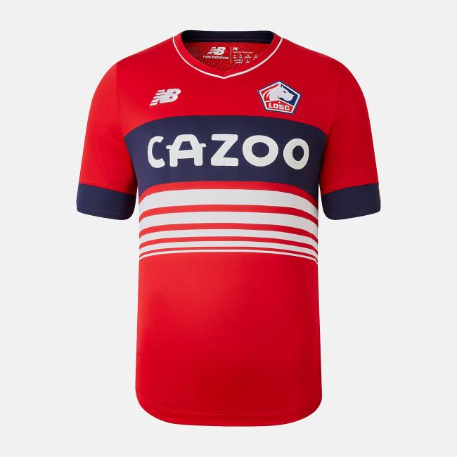 Tricouri Barbati New Balance Lille LOSC Home Scurte Sleeve Jersey Rosii | NB069AWL