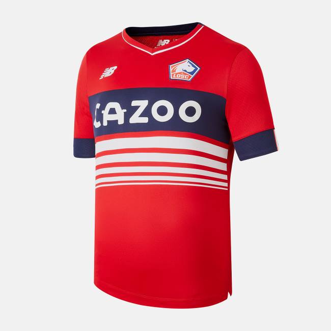 Tricouri Barbati New Balance Lille LOSC Home Scurte Sleeve Jersey Rosii | NB069AWL