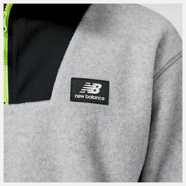 Tricouri Barbati New Balance NB AT Spinnex 1/4 Zip Gri Colorati | NB490GDK