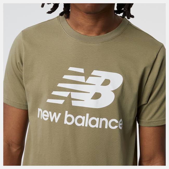 Tricouri Barbati New Balance NB Essentials Stacked Logo Tee Camuflaj | NB786NTL