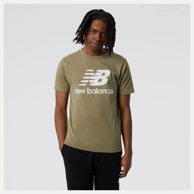 Tricouri Barbati New Balance NB Essentials Stacked Logo Tee Camuflaj | NB786NTL