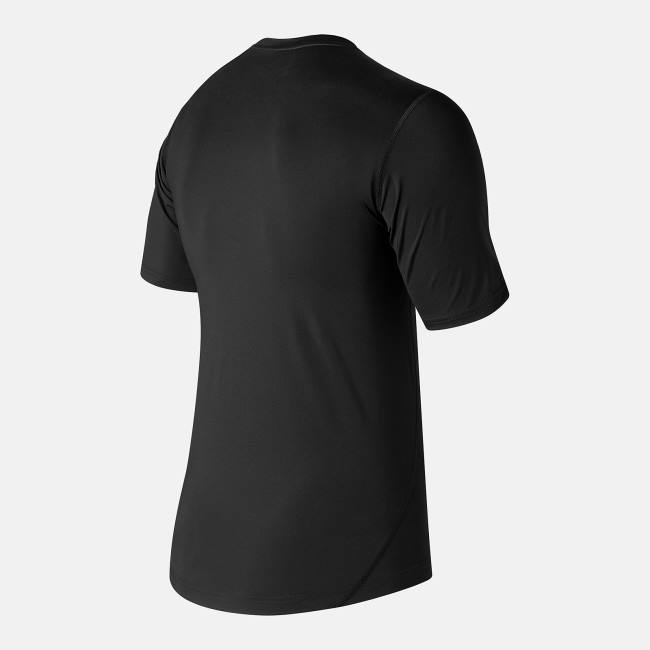 Tricouri Barbati New Balance NB Scurte Sleeve Baselayer Negrii | NB574FUY