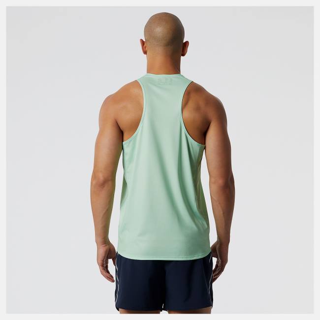 Tricouri Barbati New Balance NYRR Run For Life Singlet Verzi | NB427EMY