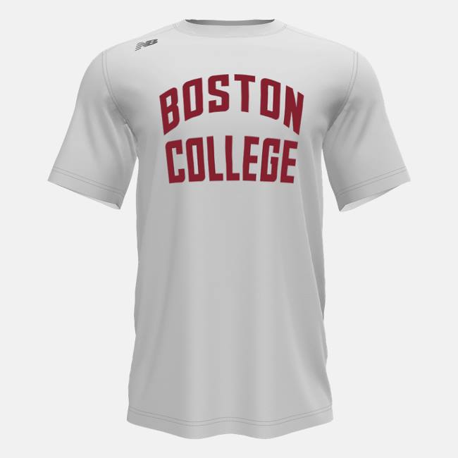 Tricouri Barbati New Balance Scurte Sleeve Tech Tee(Boston College) Albi | NB078DOB