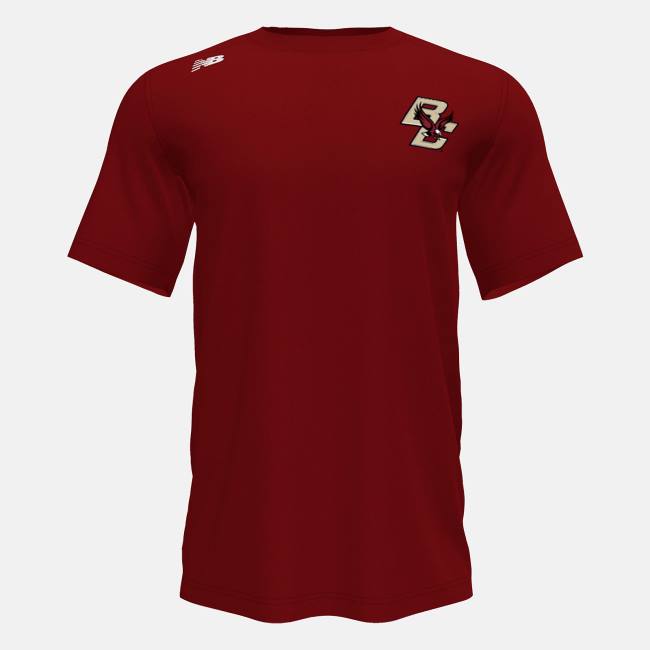 Tricouri Barbati New Balance Scurte Sleeve Tech Tee(Boston College) Rosii | NB251MPN