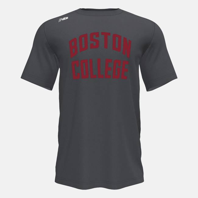 Tricouri Barbati New Balance Scurte Sleeve Tech Tee(Boston College) Gri | NB513CAB