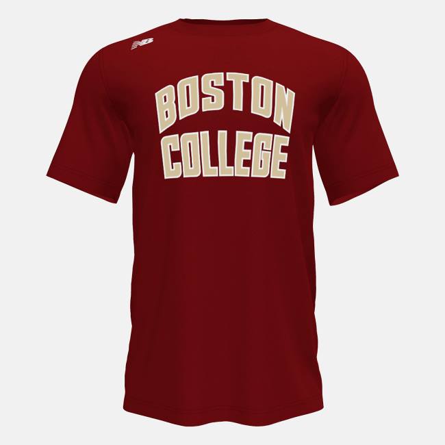 Tricouri Barbati New Balance Scurte Sleeve Tech Tee(Boston College) Rosii | NB704PVR