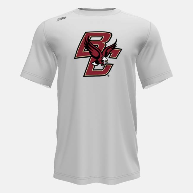 Tricouri Barbati New Balance Scurte Sleeve Tech Tee(Boston College) Albi | NB728GAL