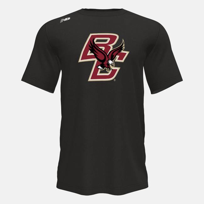 Tricouri Barbati New Balance Scurte Sleeve Tech Tee(Boston College) Negrii | NB837SMQ