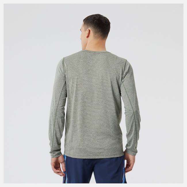 Tricouri Barbati New Balance Tenacity Long Sleeve Tee Masline Verzi Inchis Verzi | NB951TPW