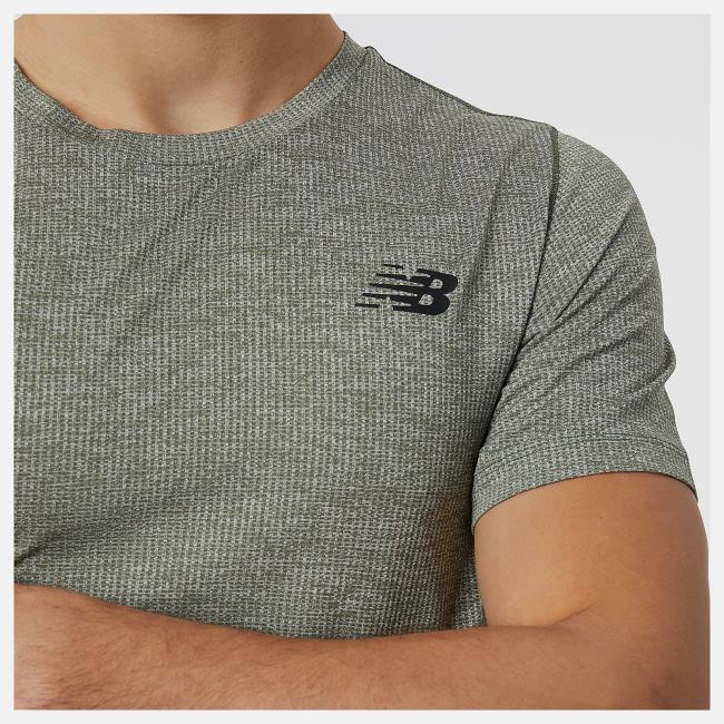 Tricouri Barbati New Balance Tenacity Tee Masline Verzi Inchis Verzi | NB156QCM