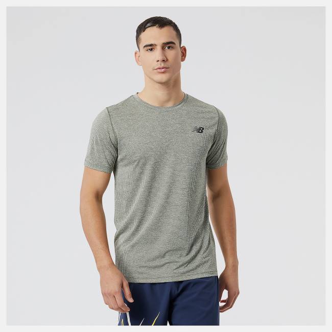 Tricouri Barbati New Balance Tenacity Tee Masline Verzi Inchis Verzi | NB156QCM