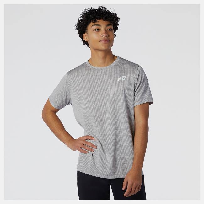 Tricouri Barbati New Balance Tenacity Tee Gri | NB382UNR