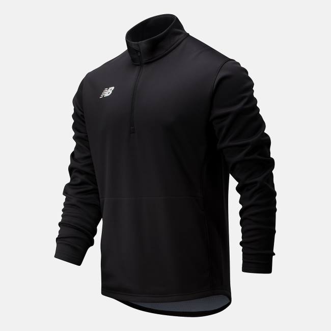 Tricouri Barbati New Balance Thermal Half Zip Negrii | NB308NCR