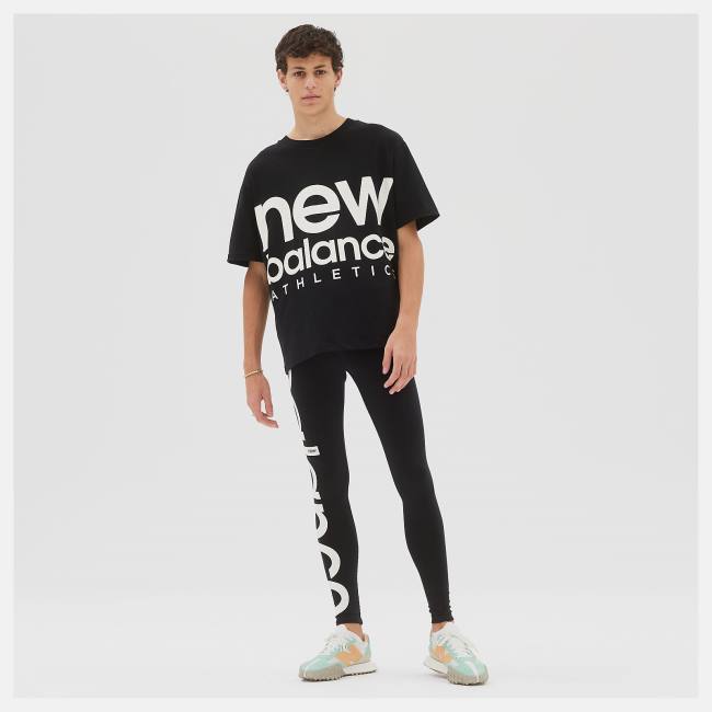 Tricouri Dama New Balance NB Athletics Unisex Out of Bounds Tee Negrii | NB813QJI