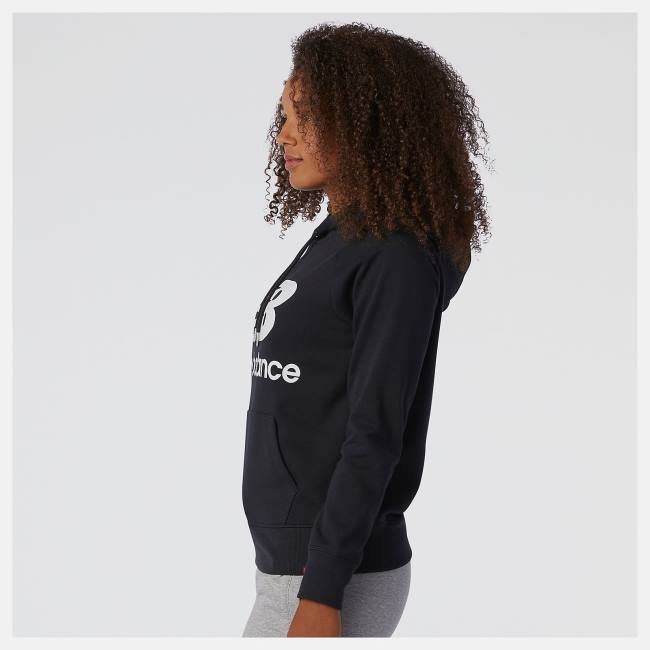 Tricouri Dama New Balance NB Essentials Pullover Hoodie Negrii | NB590SYD