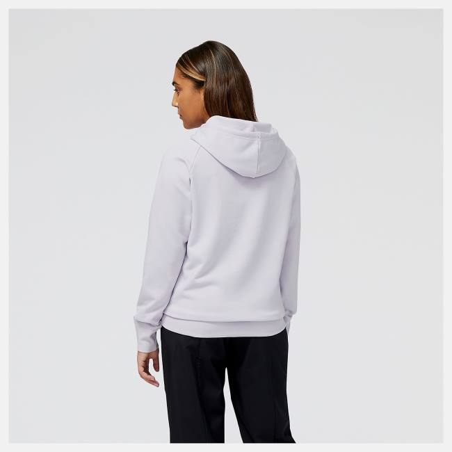 Tricouri Dama New Balance NB Essentials Pullover Hoodie Gri Violet | NB657QAK