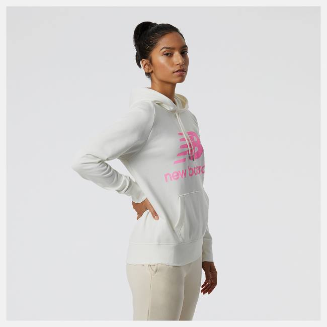 Tricouri Dama New Balance NB Essentials Pullover Hoodie Albastri Deschis | NB896ZIO