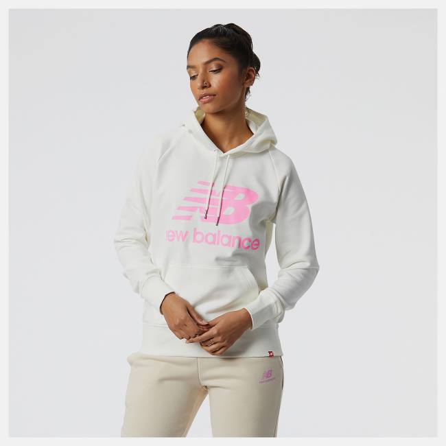 Tricouri Dama New Balance NB Essentials Pullover Hoodie Albastri Deschis | NB896ZIO