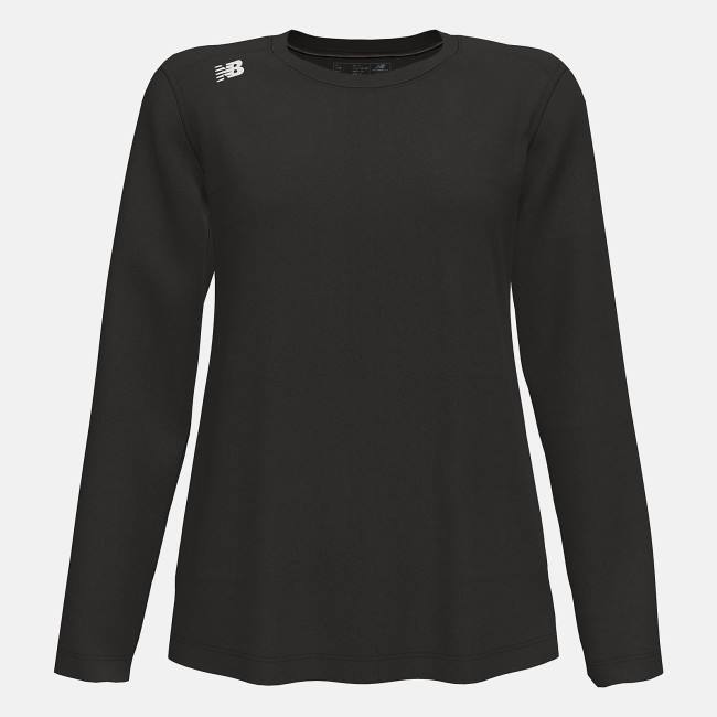 Tricouri Dama New Balance NB Long Sleeve Tech Tee(Boston College) Negrii | NB258WGM