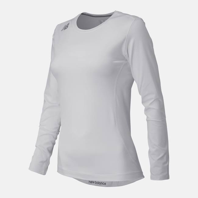 Tricouri Dama New Balance NB Long Sleeve Baselayer Albi | NB375CBQ