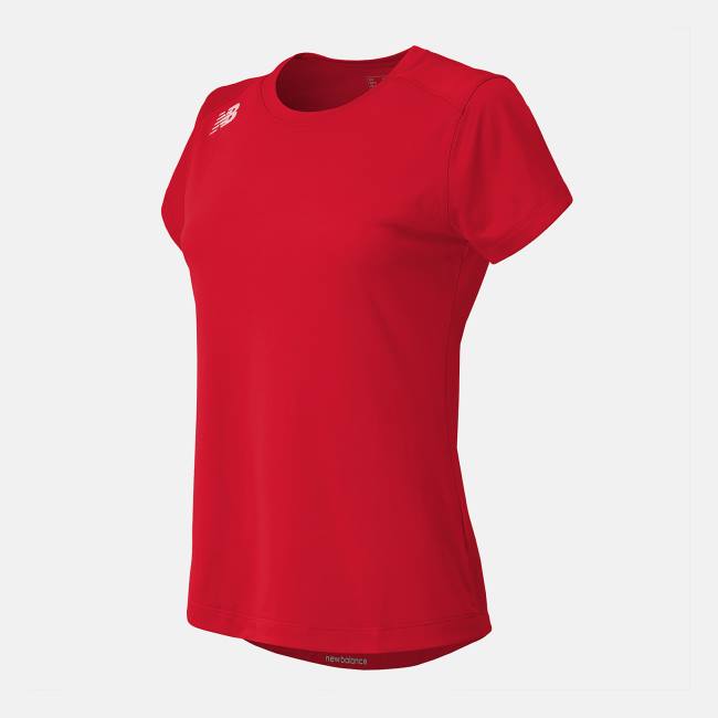 Tricouri Dama New Balance NB Scurte Sleeve Tech Tee Rosii | NB023ITB