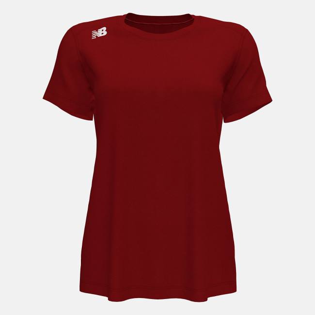 Tricouri Dama New Balance NB Scurte Sleeve Tech Tee(Boston College) Rosii | NB056VTR