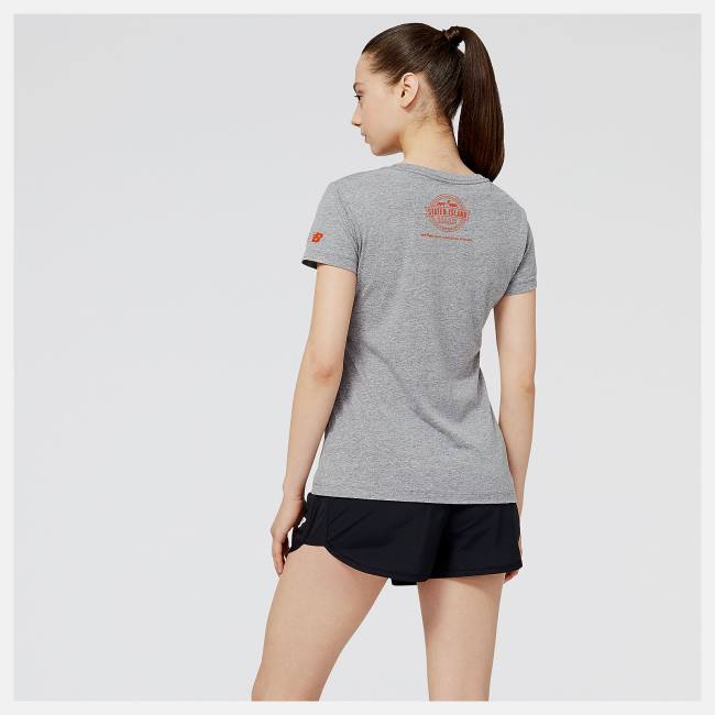 Tricouri Dama New Balance NYRR Staten Island Half Grafice T-Shirt Gri | NB263OCW