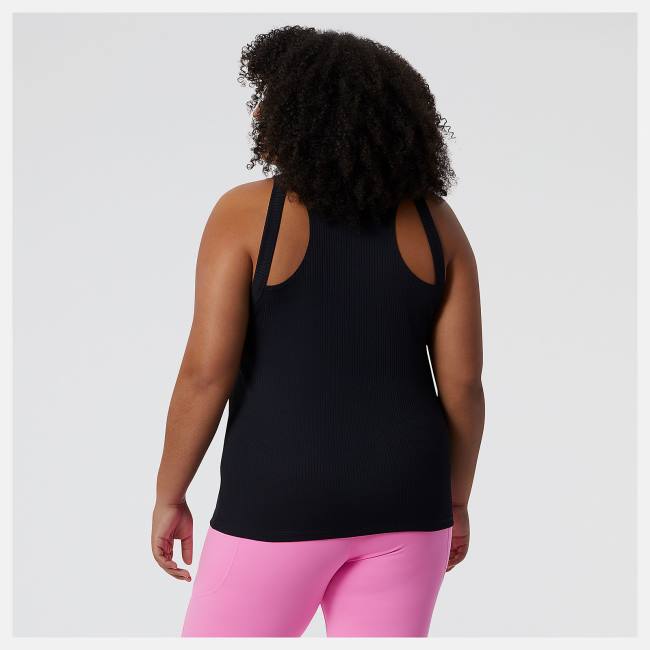 Tricouri Dama New Balance Perfect Rib Tank Negrii | NB356ADQ