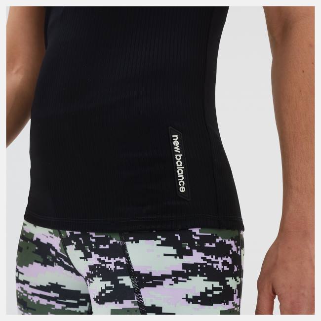 Tricouri Dama New Balance Perfect Rib Tank Negrii | NB843HOJ