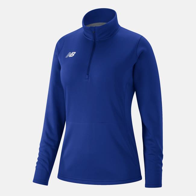 Tricouri Dama New Balance Thermal Half Zip Albastru Regal | NB820JZR