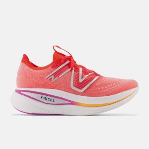 Adidasi Alergare Barbati New Balance FuelCell SuperComp Trainer Rosii Argintii | NB063OWY