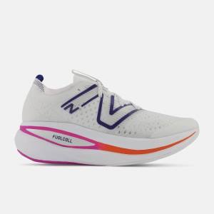 Adidasi Alergare Barbati New Balance FuelCell SuperComp Trainer Albi Albastri | NB063UIZ